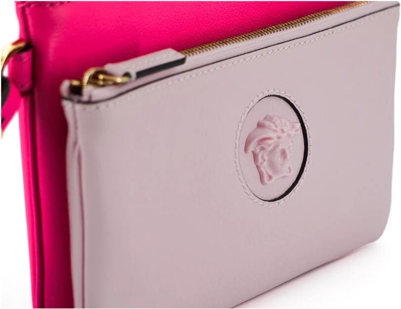 Versace Roze Kalfsleren Clutch TasClutch Tas Pink Dames - Foto 3
