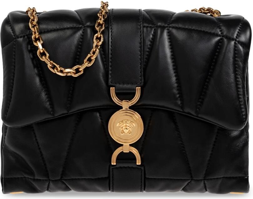 Versace Hobo bags Quilted Black Shoulder Bag in zwart