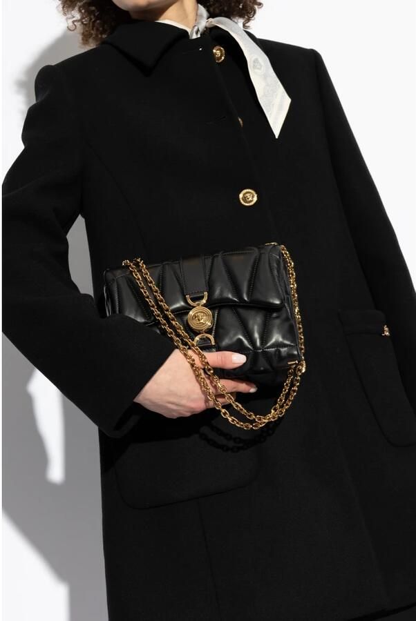 Versace Hobo bags Quilted Black Shoulder Bag in zwart - Foto 6