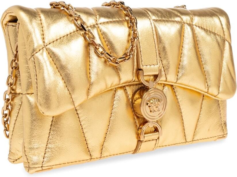 Versace Hobo bags Kleio Mini Crossbody Leather Gold in goud - Foto 5