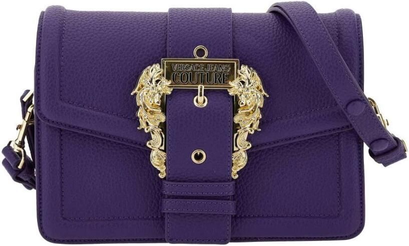 Versace Jeans Couture Schoudertas Herfst Winter Vrouwen Polyester Logo Pink Dames