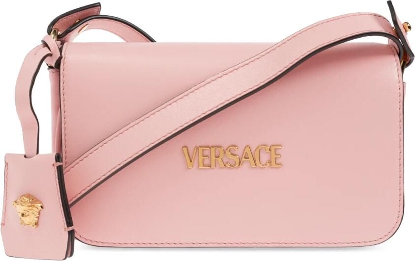 Versace Hobo bags Mini Shoulder Bag Leather Pink in roze