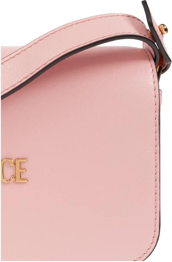 Versace Hobo bags Mini Shoulder Bag Leather Pink in roze - Foto 5