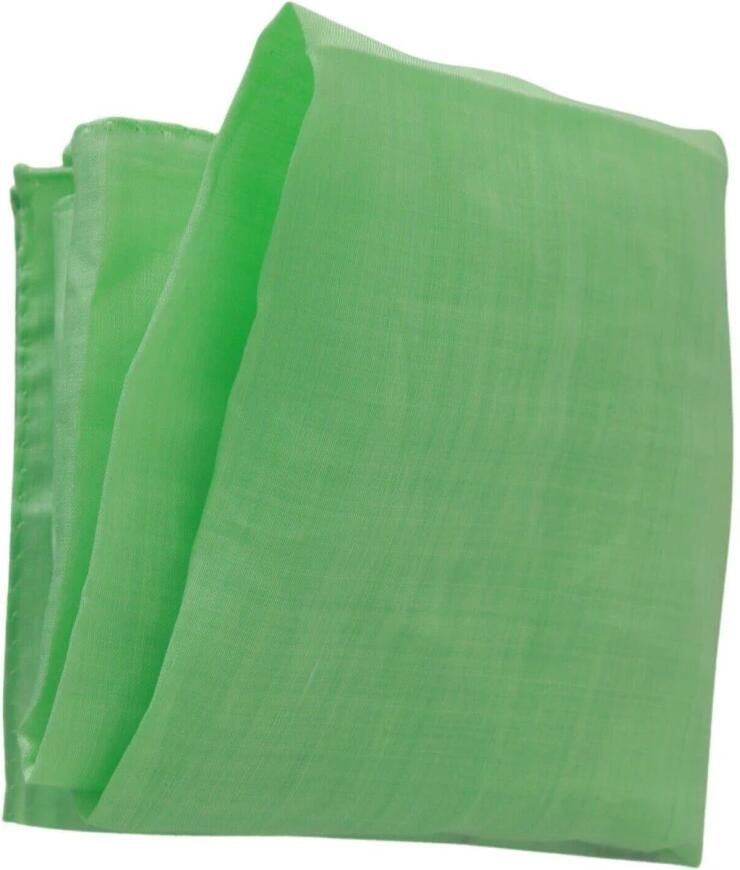 Versace Appelgroene Linnen Vierkante Foulard Hoofdband Sjaal Green Dames - Foto 2