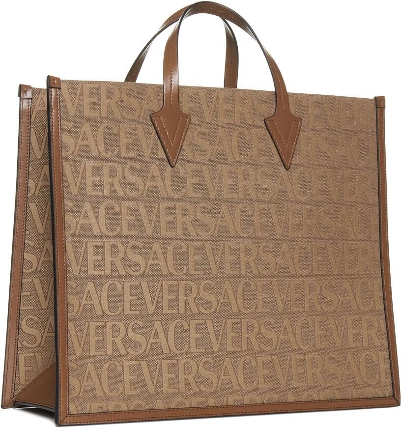 Versace Stijlvolle Grote Tote Tas Brown Heren