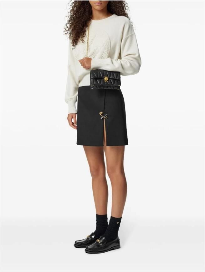 Versace Stijlvolle schoudertas voor dames in zwart en goud Black Dames - Foto 4