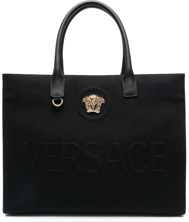 Versace Handtas met Medusa Plaque en knoopsluiting Black Dames - Foto 6