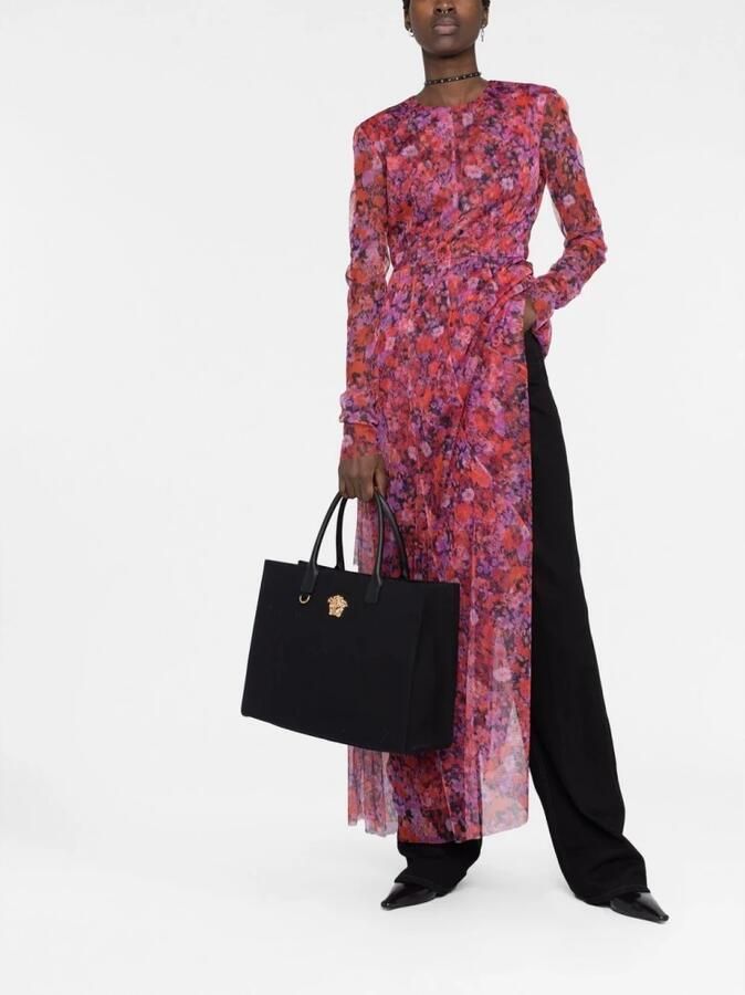 Versace Handtas met Medusa Plaque en knoopsluiting Black Dames - Foto 3