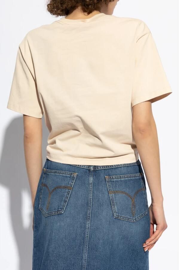 Versace Iconisch Monogram T-shirt met Medusa-logo Pink Dames - Foto 7