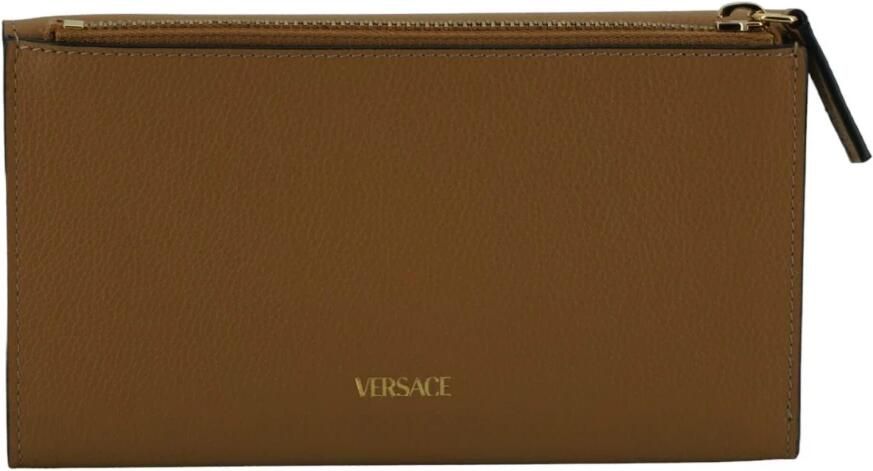 Versace Portemonnee Medusa Bifold Portemonnee Bruin Leer - Foto 5