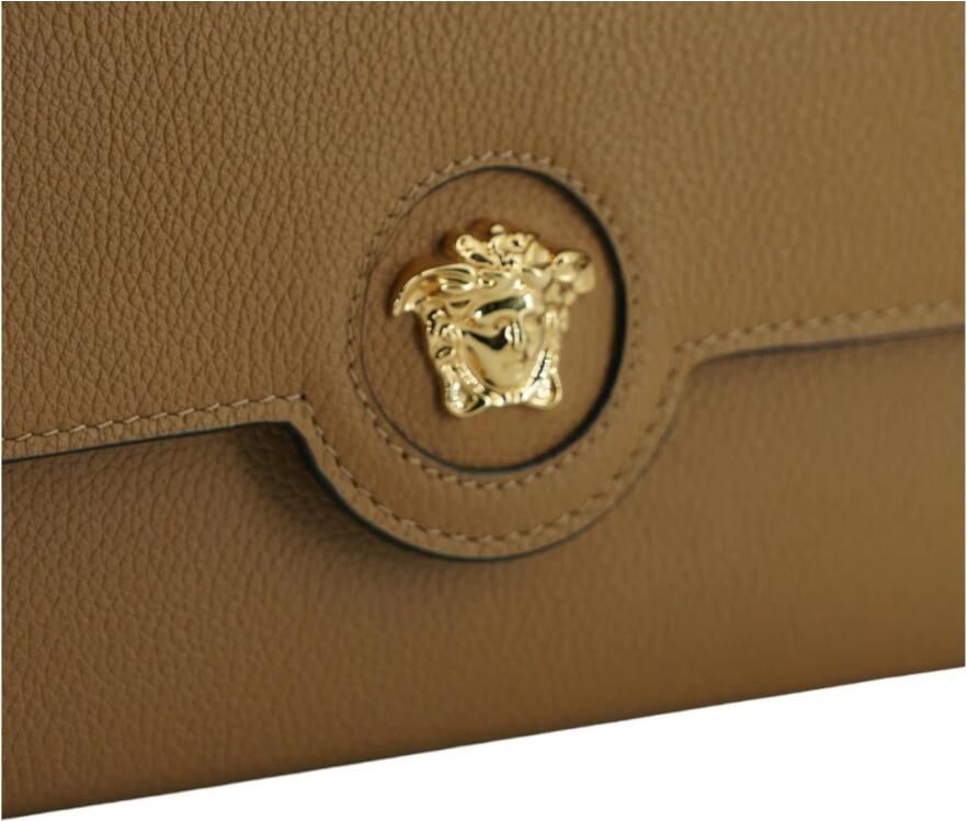 Versace Portemonnee Medusa Bifold Portemonnee Bruin Leer - Foto 3