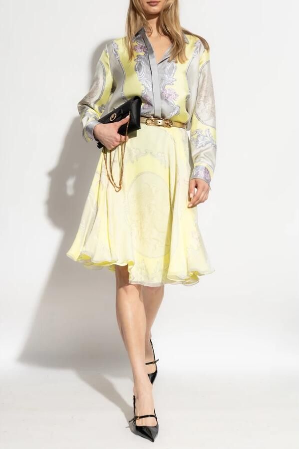 Versace Rok met Medusa Cameo-print Yellow Dames - Foto 2