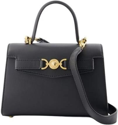 Versace Hobo bags Small Top Handle Bag Leather Black in zwart - Foto 3
