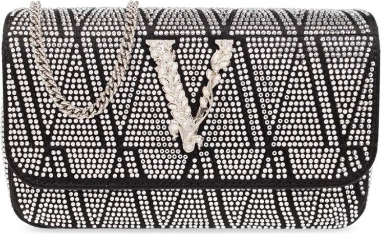 Versace Virtus Mini schoudertas Zwart Dames