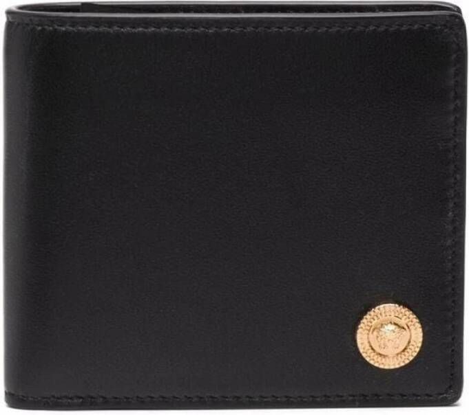 Versace Zwarte Portemonnees Black Heren