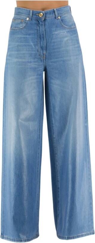 Versace Wide Jeans Blauw Dames
