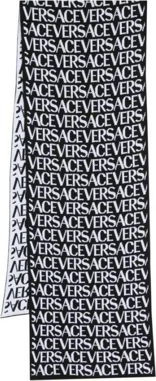Versace Winter Scarves Zwart Heren