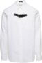 Versace Witte Katoenen Overhemd met Gespsluiting White Heren - Thumbnail 1