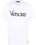 Versace Witte T-shirts en Polos met Tribute Borduurwerk White Heren - Thumbnail 5