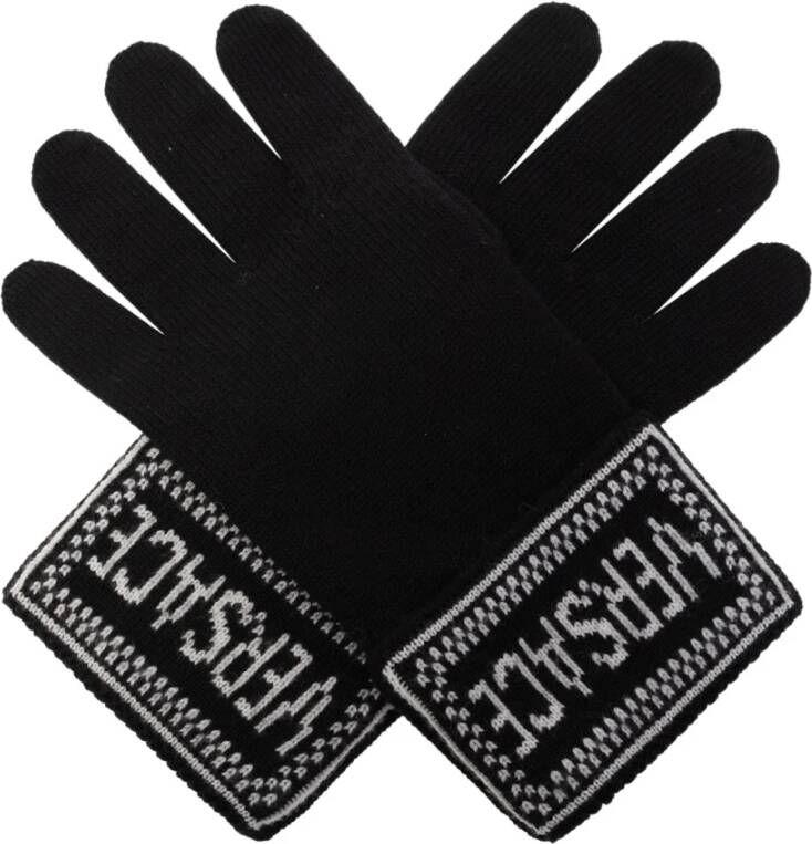 Versace Wollen handschoenen Zwart Dames