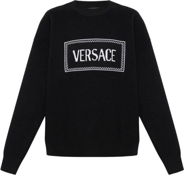 Versace Wollen trui Zwart Dames