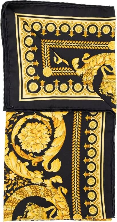 Versace Zijdeachtige sjaal Yellow Unisex