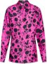 Versace Bloemen Silhouet Print Shirt Pink Dames - Thumbnail 1