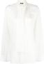 Versace Witte Overal Print Shirt met Medusa Hardware White Dames - Thumbnail 1