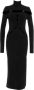 Versace Jeans Couture Zwarte Viscose Jurk met Uitsnijdingen Black Dames - Thumbnail 3