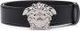 Versace Zwarte lederen riem Zwart Heren - Thumbnail 1