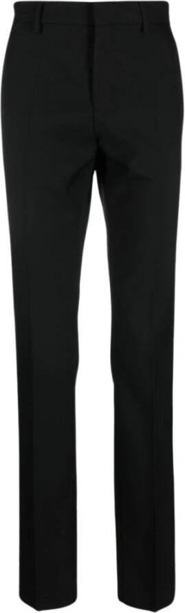 Versace Zwarte formele broek met rechte pijpen Black Heren