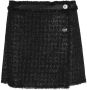 Versace Zwarte Vichy Rok met Lurex Tweed Stof Black Dames - Thumbnail 1