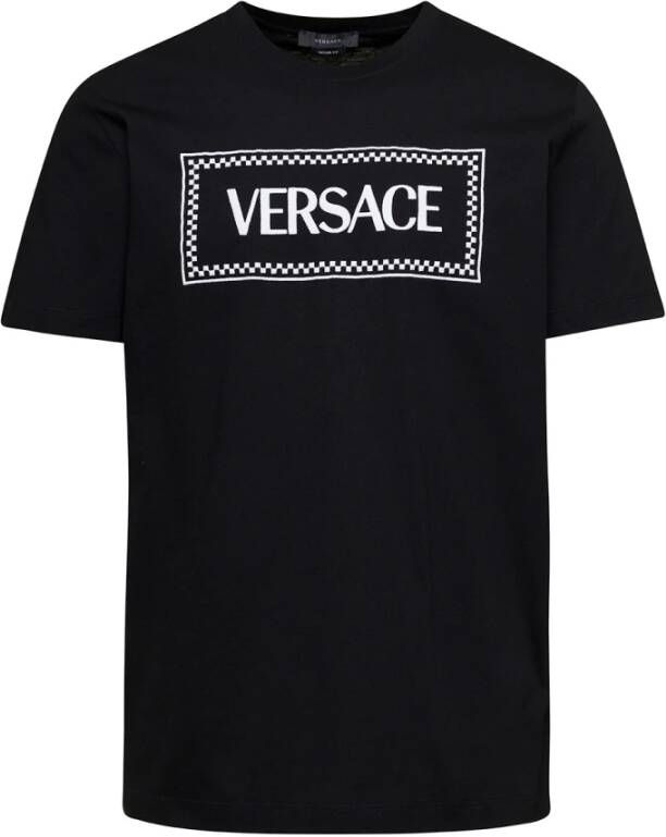 Versace Zwarte Vintage 90s T-shirts en Polos Zwart Heren