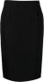 Versace Wollen kokerrok met split achteraan Black Dames - Thumbnail 1
