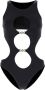 Versace Zwarte gerecyclede lycra badpak met uitsparingen en gouden Medusa-kettingen Black Dames - Thumbnail 1