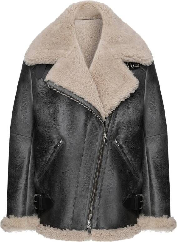 Vespucci by VSP Faux Fur & Shearling Jackets Grijs Dames
