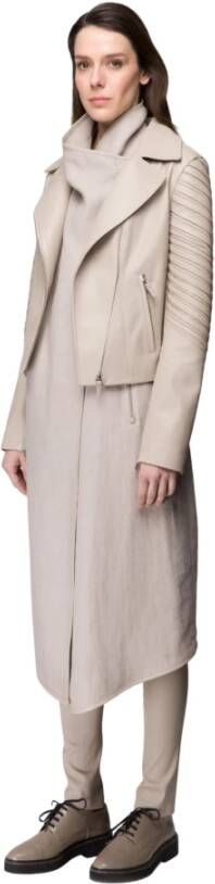 Vespucci by VSP Leather Jackets Beige Dames