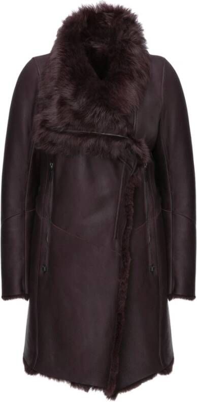 Vespucci by VSP Leather Jackets Paars Dames