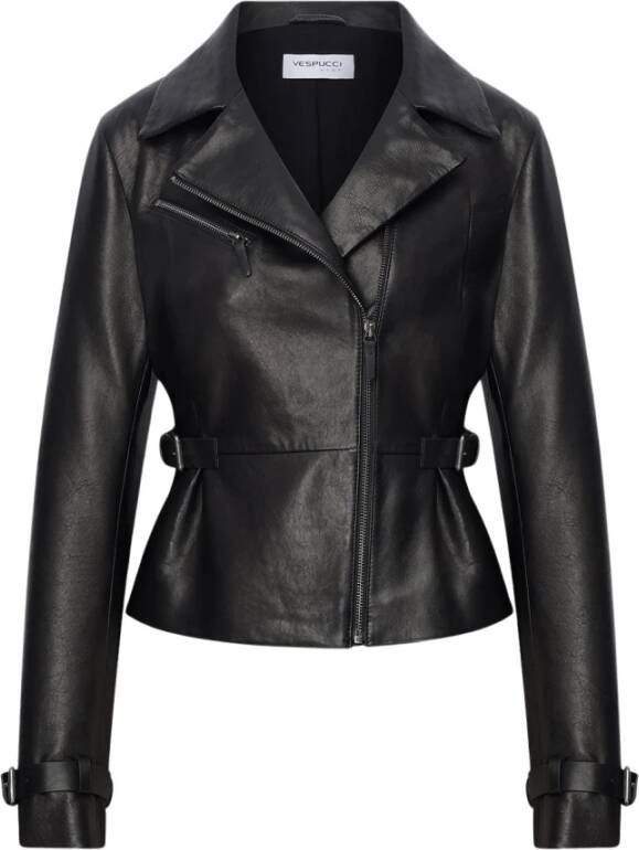 Vespucci by VSP Leather Jackets Zwart Dames