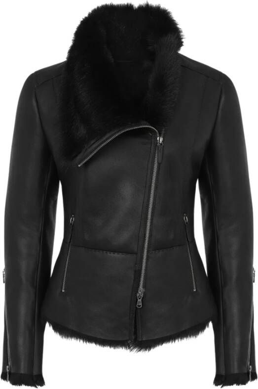 Vespucci by VSP Leather Jackets Zwart Dames