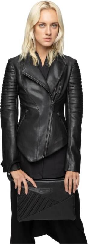 Vespucci by VSP Leather Jackets Zwart Dames