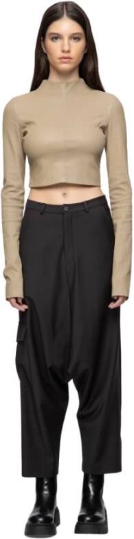 Vespucci by VSP Dora Black Wool Pants Black Dames