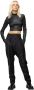 Vespucci by VSP Moderne Wollen Broek Black Dames - Thumbnail 1