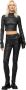 Vespucci by VSP Zwarte Skinny Leren Broek Black Dames - Thumbnail 1