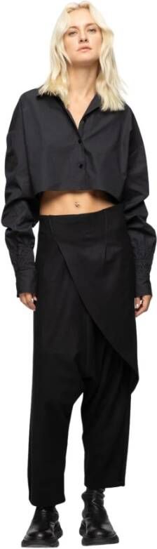Vespucci by VSP Wide Trousers Zwart Dames