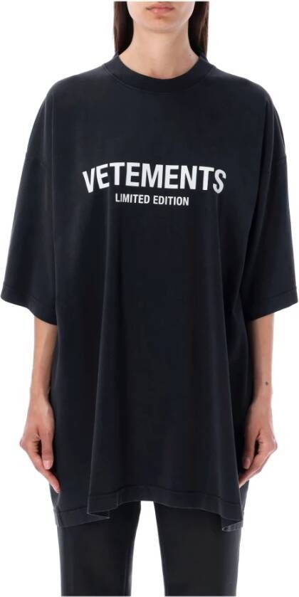 Vetements Beperkte Oplage Heren T-Shirt Zwart Heren