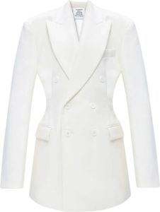 Vetements Double-breasted blazer Wit Dames