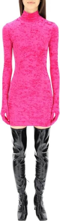 Vetements Mini jurk Fuchsia Chenille Pink Dames