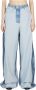 Vetements Inside Out Jeans met hoge taille Blauw Dames - Thumbnail 3