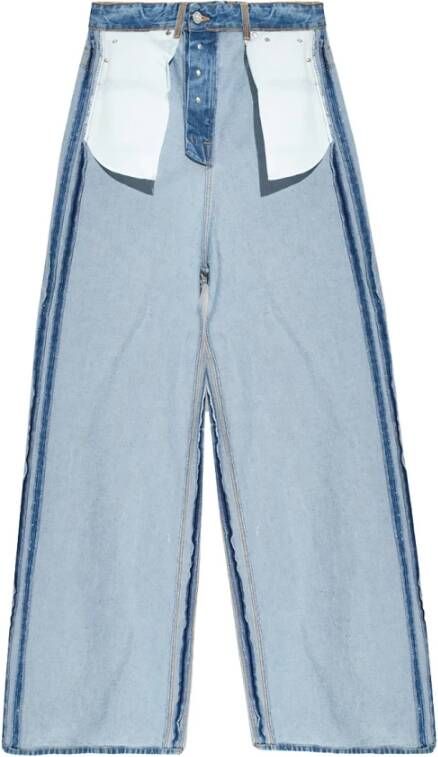 Vetements Jeans with inside-out effect Blauw Dames